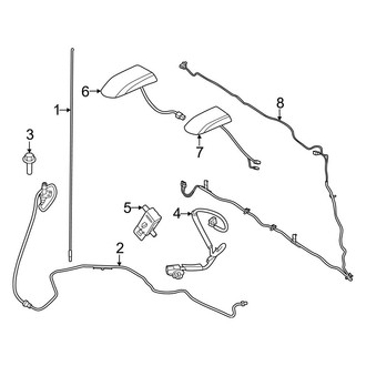 Ford OE - Electrical - Antenna (W/O Satellite), (Regular Cab / SuperCab / Crew Cab)