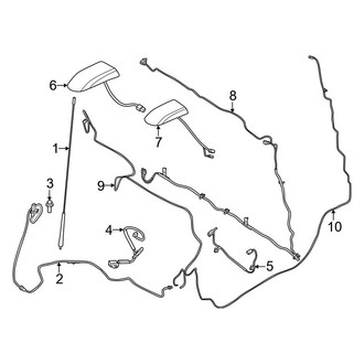 Ford OE - Electrical - Antenna (With Satellite)