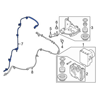 Ford OE - Front ABS Wheel Speed Sensor