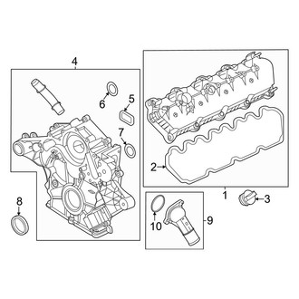 Ford OE - Engine - Valve & Timing Covers (Regular Cab / SuperCab / Crew Cab 7.3L)