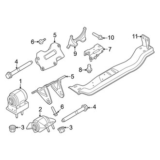 Ford OE - Engine & Transmission Mounting (Regular Cab / SuperCab / Crew Cab 7.3L)