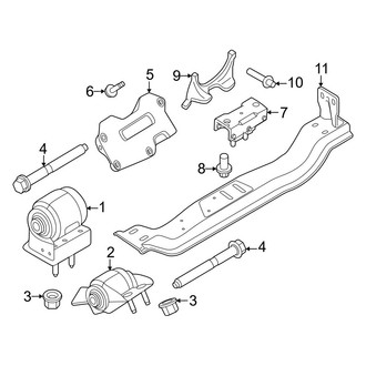 Ford OE - Engine & Transmission Mounting (Regular Cab / SuperCab / Crew Cab 6.8L)