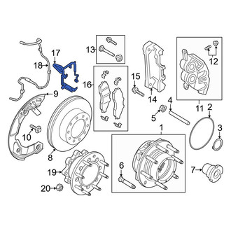 Ford OE - Front Right Brake Hydraulic Hose