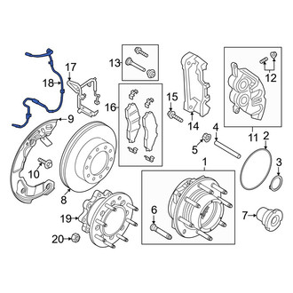Ford OE - Front ABS Wheel Speed Sensor