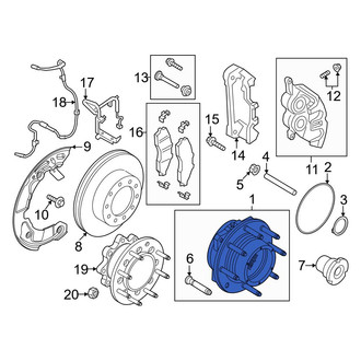 Ford OE - Front Wheel Bearing and Hub Assembly