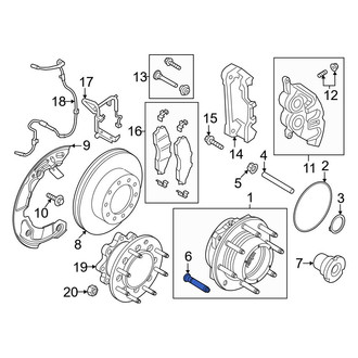 Ford OE - Front Wheel Lug Stud