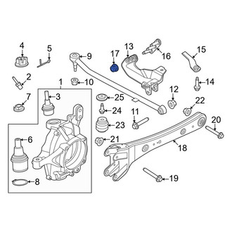 Ford OE - Suspension Track Bar Nut