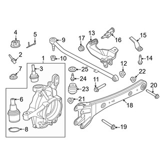 Ford OE - Front Suspension - Suspension Components (Regular Cab / SuperCab / Crew Cab 4WD)