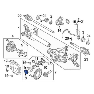 Ford OE - Front Inner Differential Pinion Bearing