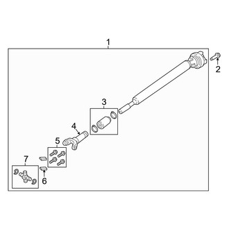 Ford OE - Front Suspension - Drive Shaft (Regular Cab / SuperCab / Crew Cab 4WD)
