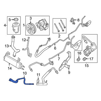Ford OE - Front Lower Power Steering Return Hose