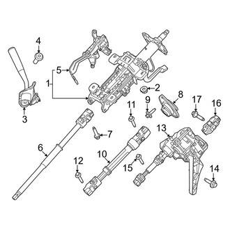 Ford OE - Steering Column Assembly (Manual Adjust), (Regular Cab / SuperCab / Crew Cab)
