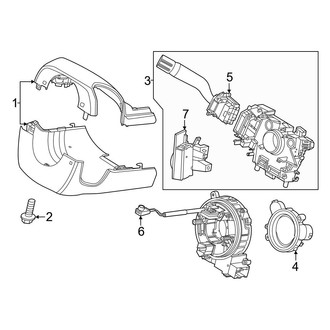 Ford OE - Steering Column - Shroud, Switches & Levers (Power Adjust), (Regular Cab / SuperCab / Crew Cab)
