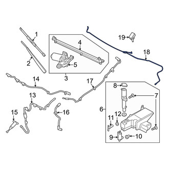 Ford OE - Front Windshield Washer Hose