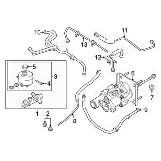Ford OE - Cab - Components on Dash Panel (With Hydroboost), (Regular Cab)
