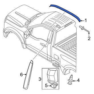 Ford OE - Left Roof Molding