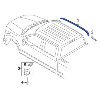 Ford OE - Right Roof Molding