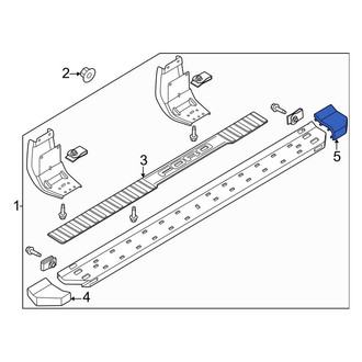 Ford OE - Rear Right Running Board End Cap