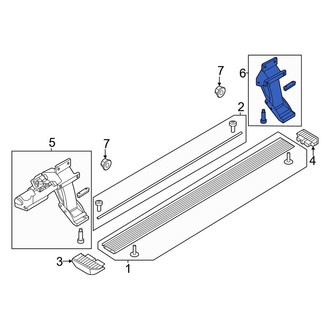 Ford OE - Rear Right Running Board Mounting Bracket