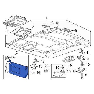 Ford OE - Left Sun Visor