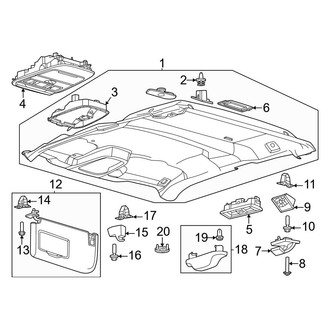 Ford OE - Cab - Interior Trim (Headliner & Visors), (SuperCab)