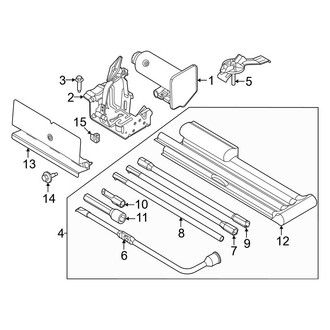 Ford OE - Cab - Jack & Components (Dual Rear Wheels), (Crew Cab)