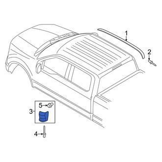 Ford OE - Right Truck Cab Corner Trim Panel