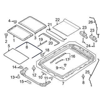 Ford OE - Rear Sunroof Seal