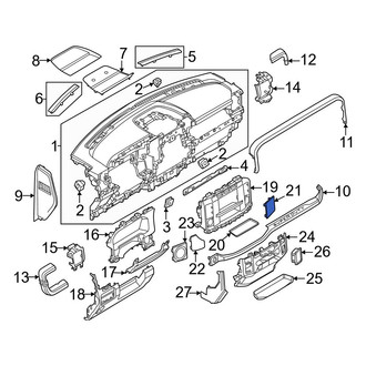 Ford OE - Right Instrument Panel Cover Cap