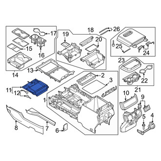 Ford OE - Front Console Trim Panel
