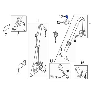 Ford OE - Seat Belt Guide Screw