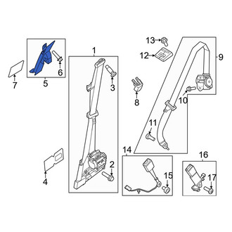 Ford OE - Front Seat Belt Height Adjuster