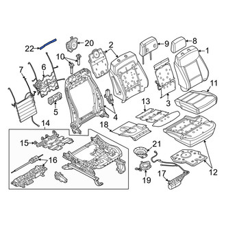 Ford OE - Front Left Folding Seat Release Cable