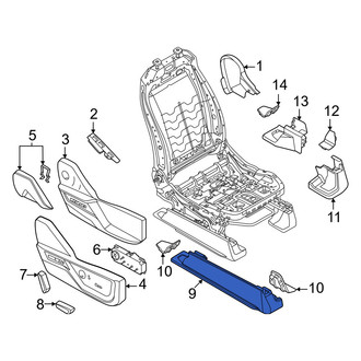 Ford OE - Seat Track Cover