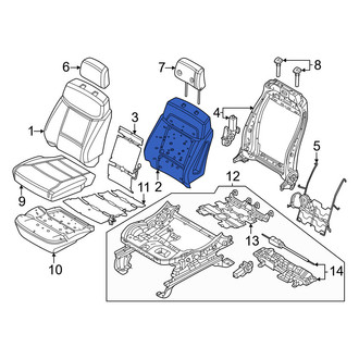 Ford OE - Front Left Seat Back Cushion
