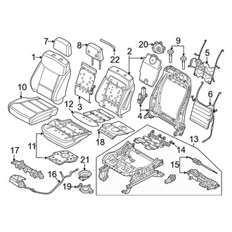 Ford OE - Seats & Tracks - Passenger Seat Components (8-Way, Power Adjust, With Leather)