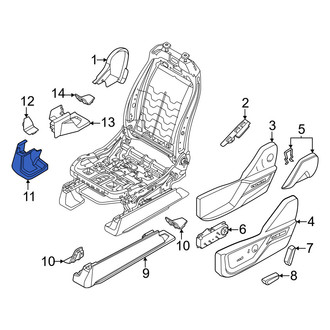 Ford OE - Front Left Outer Seat Track Cover