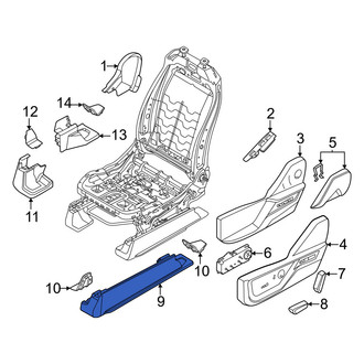 Ford OE - Front Left Outer Seat Track Cover