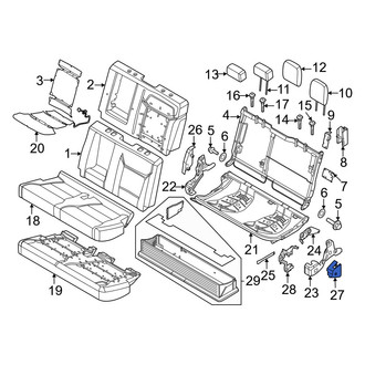 Ford OE - Front Left Outer Seat Trim Panel