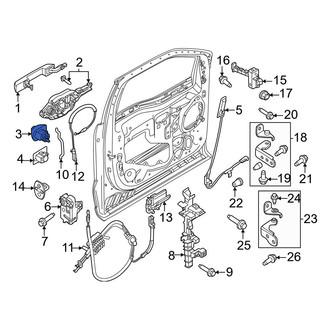 Ford OE - Front Left Door Lock Cylinder