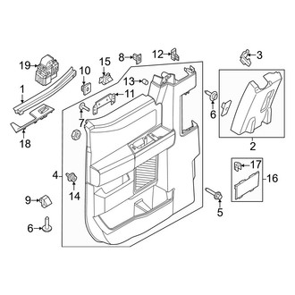 Ford OE - Rear Door - Interior Trim (SuperCab)