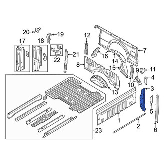 Ford OE - Rear Right Truck Bed Panel Reinforcement