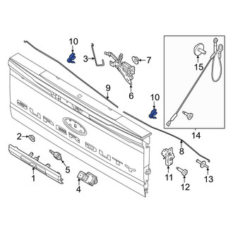 Ford OE - Tailgate Latch Rod Clip