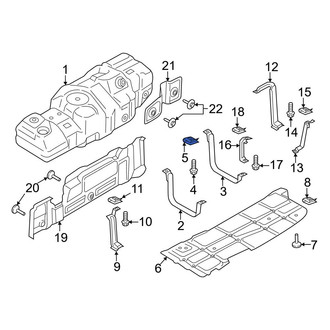 Ford OE - Front Right Fuel Tank Strap Nut