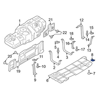 Ford OE - Left Fuel Tank Skid Plate Nut