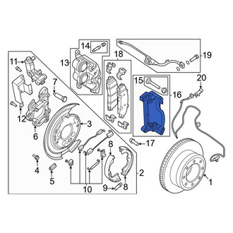 Ford OE - Rear Disc Brake Caliper Bracket