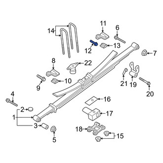 Ford OE - Rear Leaf Spring Shackle Bolt