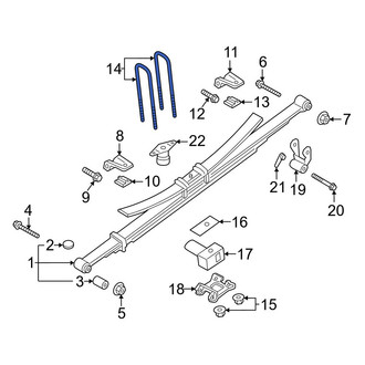 Ford OE - Rear Leaf Spring Axle U-Bolt