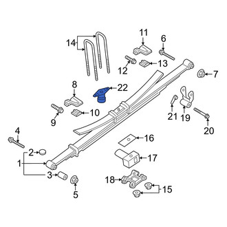 Ford OE - Rear Leaf Spring Bumper