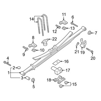 Ford OE - Rear Suspension - Suspension Components (Regular Cab / SuperCab / Crew Cab)